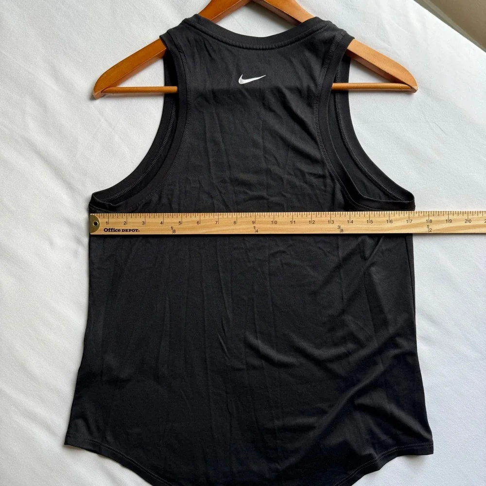 Nike Womens Dri-FIT Graphic Training Tank Top Black Red Size M